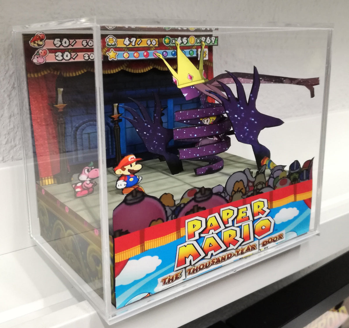 Paper Mario Thousand Year Door 3D Diorama Cube Glitz Pit 