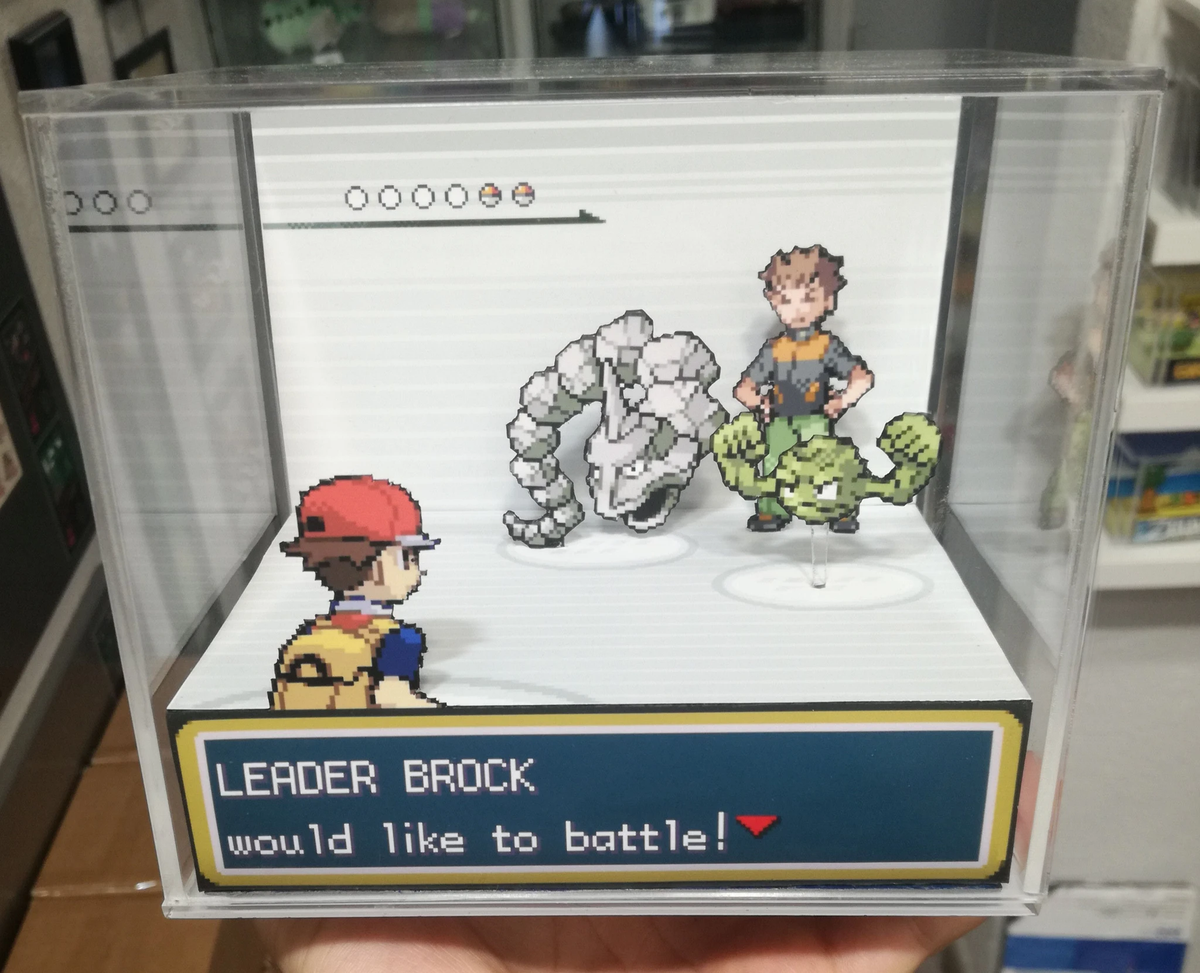 Pokemon Fire Red/Leaf Green Intro Cubic Diorama – ARTS-MD