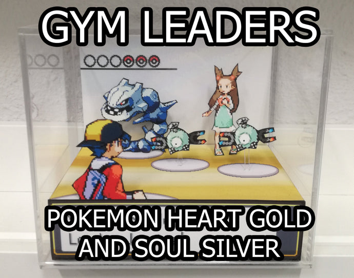 Pokemon Soul Silver/Heart Gold Gym Leaders Cubic Diorama