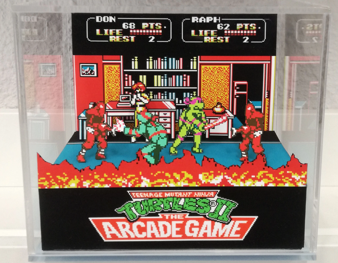 Teenage Mutant Ninja Turtles 2 Cubic Diorama