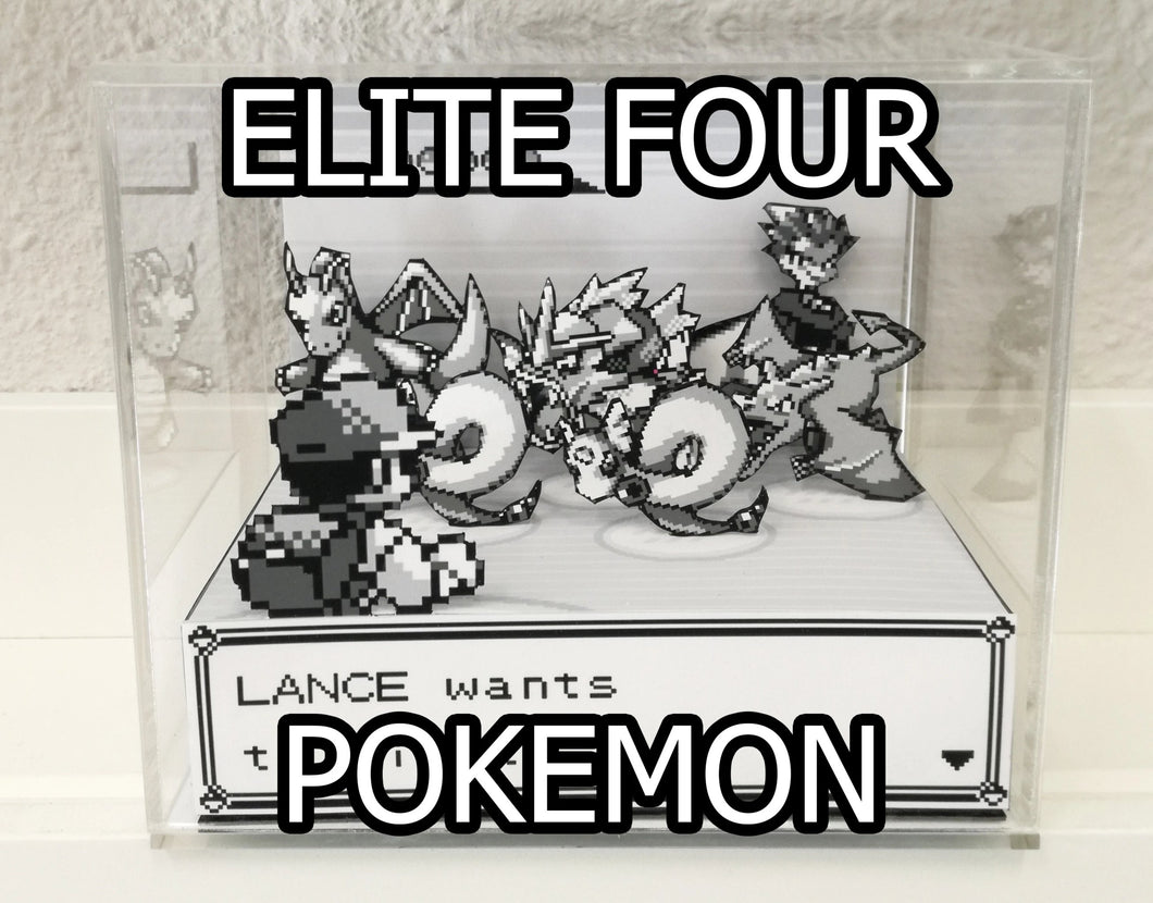 Pokemon Elite Four Cubic Diorama