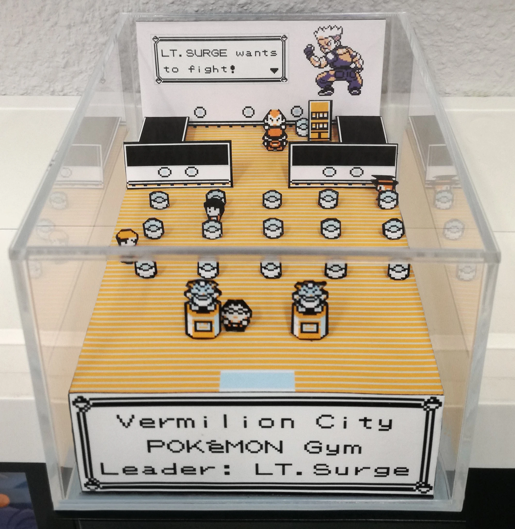 Pokemon Gym Vermilion City Cubic Diorama