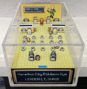 Pokemon Fire Red/Leaf Green Gym Vermilion City Cubic Diorama