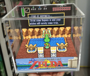 Zelda A Link to the Past - Pond of Hapiness Cubic Diorama