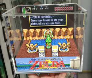 Zelda A Link to the Past - Pond of Hapiness Cubic Diorama