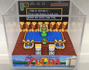 Zelda A Link to the Past - Pond of Hapiness Cubic Diorama