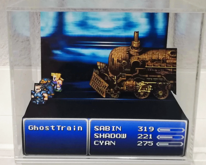 Final Fantasy VI Ghost Train Cubic Diorama