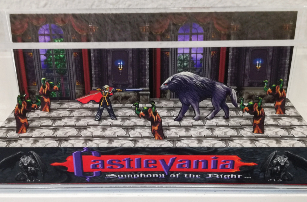 Castlevania Symphony of the Night Panoramic Cube