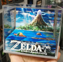 Load image into Gallery viewer, Zelda Links Awakening Island Cubic Diorama