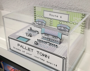 Pokemon Pallet Town Flat Cubic Diorama