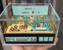 Load image into Gallery viewer, Super Mario Bros 3 Map Flat Cubic Diorama