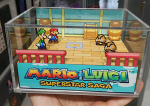 Mario & Luigi Superstar Saga Flat Cubic Diorama