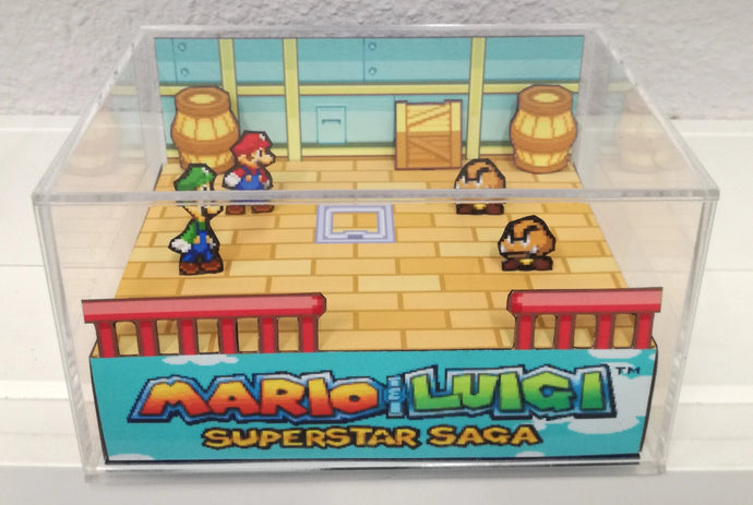 Mario & Luigi Superstar Saga Flat Cubic Diorama