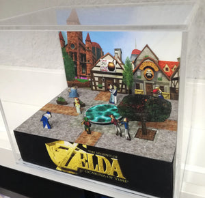 Zelda Ocarina of Time Market Cubic Diorama