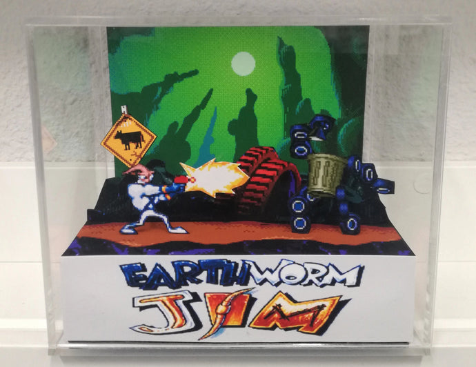 Earthworm Jim Cubic Diorama