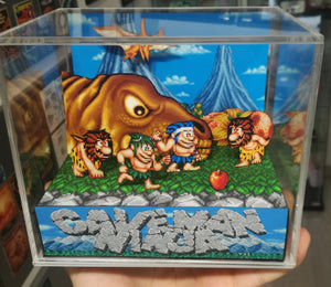 Caveman Ninja: Joe & Mac Cubic Diorama