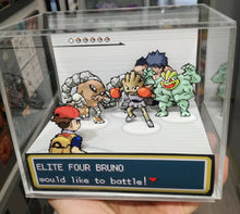 Load image into Gallery viewer, Pokemon Fire Red/ Leaf Green Elite Four Cubic Diorama