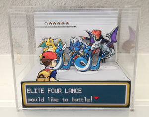 Pokemon Fire Red/ Leaf Green Elite Four Cubic Diorama