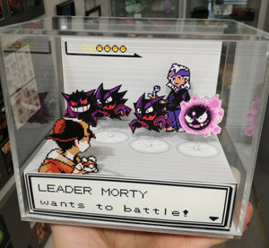 Pokemon Silver/Gold Gym Leaders Cubic Diorama