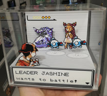 Load image into Gallery viewer, Pokemon Silver/Gold Gym Leaders Cubic Diorama