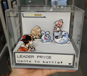 Pokemon Silver/Gold Gym Leaders Cubic Diorama