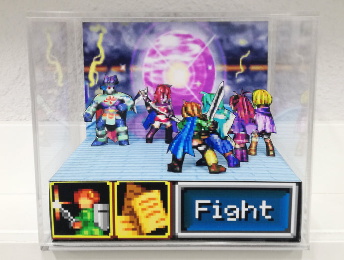 Golden Sun 2 Karst and Agatio Battle Cubic Diorama