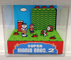 Super Mario Bros 2 Cubic Diorama