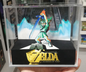 Zelda Ocarina of Time Master Sword Cubic Diorama