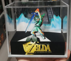 Zelda Ocarina of Time Master Sword Cubic Diorama