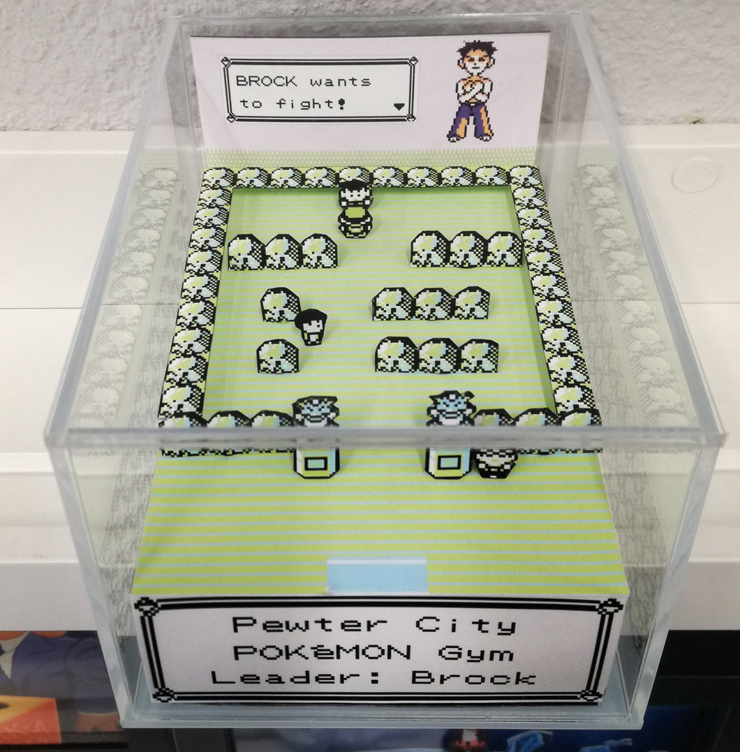 Pokemon Gym Pewter City Cubic Diorama