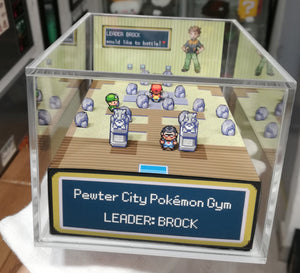 Pokemon Fire Red/Leaf Green Gym Pewter City Cubic Diorama