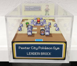 Pokemon Fire Red/Leaf Green Gym Pewter City Cubic Diorama