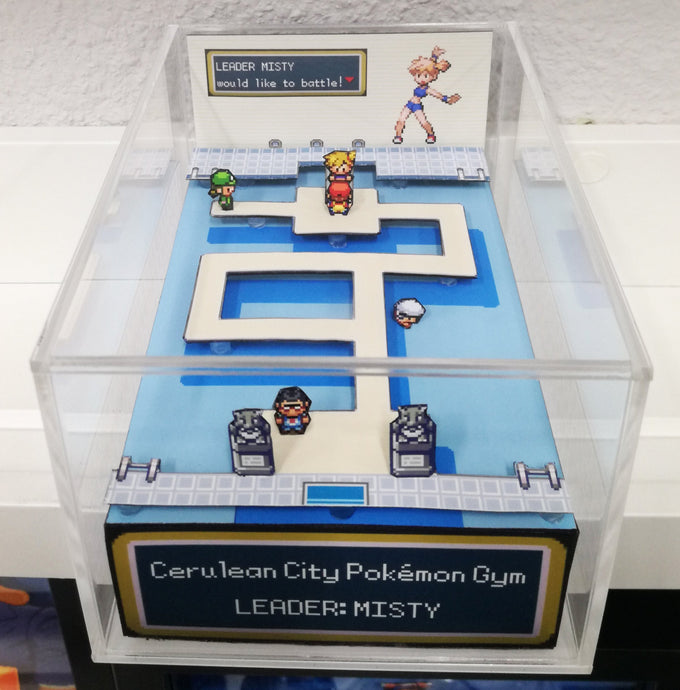 Pokemon Soul Silver/Heart Gold Gym Leaders Cubic Diorama – ARTS-MD