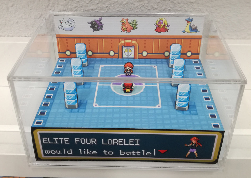 Pokemon Elite Four Arena Lorelei Cubic Diorama