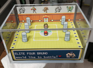 Pokemon Elite Four Arena Bruno Cubic Diorama