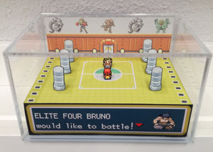 Pokemon Elite Four Arena Bruno Cubic Diorama