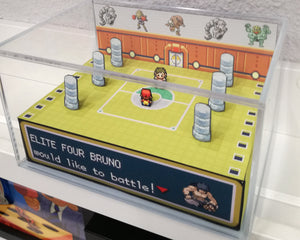 Pokemon Elite Four Arena Bruno Cubic Diorama