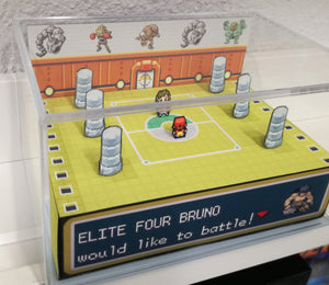 Pokemon Elite Four Arena Bruno Cubic Diorama