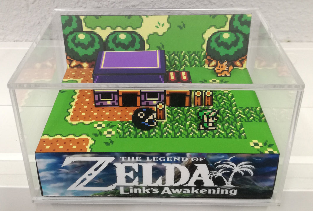 Zelda Link´s Awakening Chomp Cubic Diorama