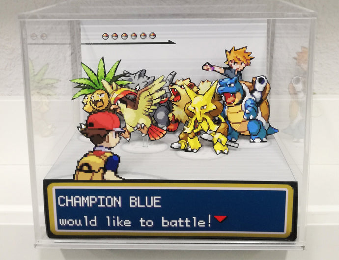 Pokemon Soul Silver/Heart Gold Red Battle Cubic Diorama – ARTS-MD