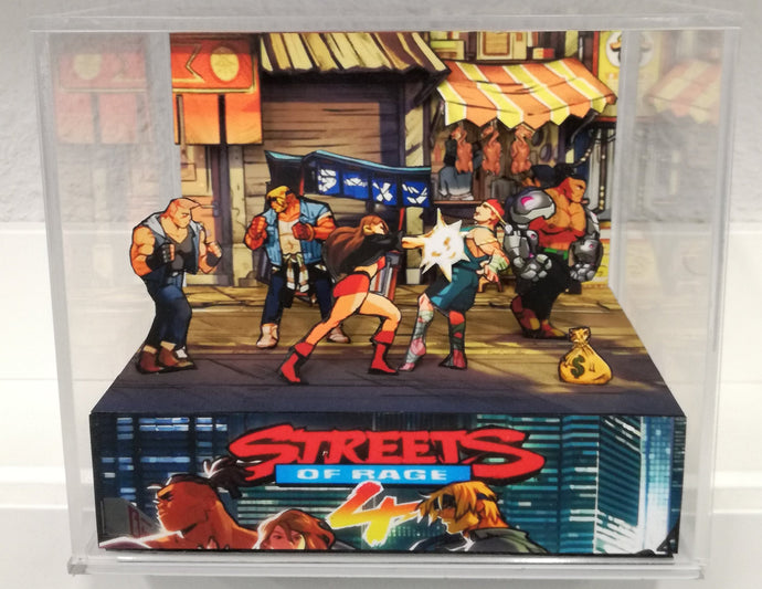 Streets of Rage 4 Chinatown Cubic Diorama