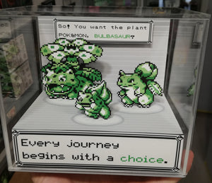 Pokemon Evolution Bulbasaur Cubic Diorama