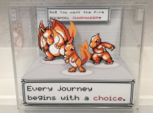 Pokemon Evolution Charmander Cubic Diorama