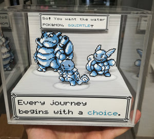 Pokemon Evolution Squirtle Cubic Diorama