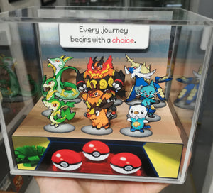 Pokemon White/Black Evolutions Cubic Diorama