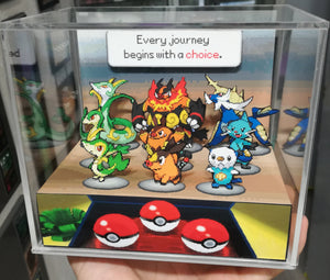 Pokemon White/Black Evolutions Cubic Diorama