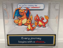 Load image into Gallery viewer, Pokemon Fire Red Evolution Charmander Cubic Diorama