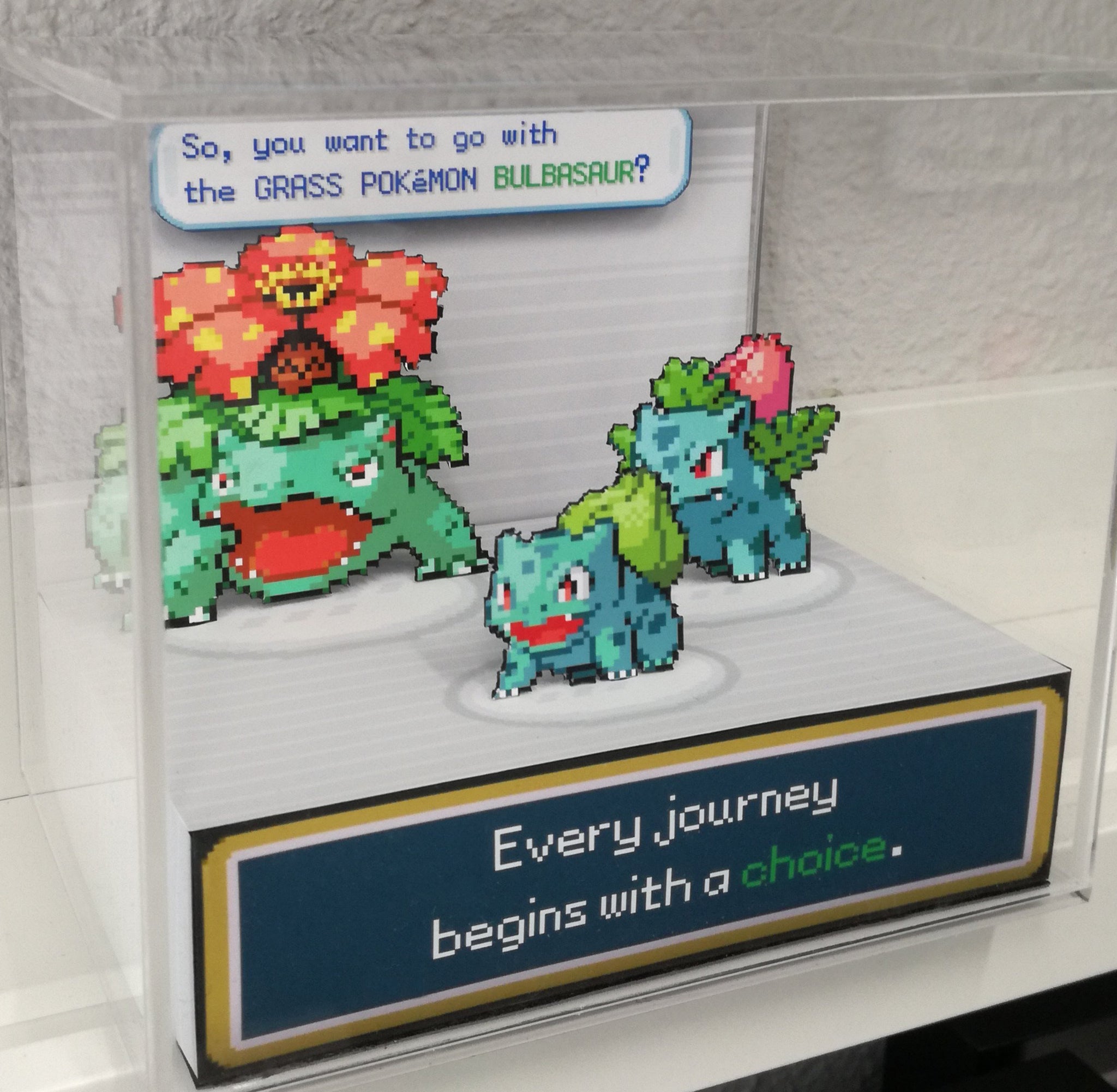 Pokemon Red/Blue - GeekRama diorama em cubo