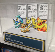 Load image into Gallery viewer, Pokemon Fire Red Eevee Cubic Diorama