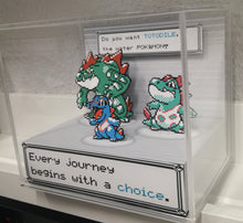 Load image into Gallery viewer, Pokemon Evolution Totodile Cubic Diorama